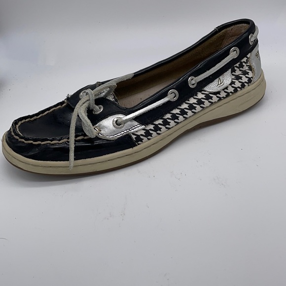 Sperry top sider houndstooth shoes sailorcore - Picture 1 of 9